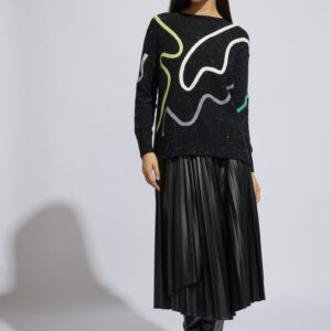 LD & Co - Curly Wurly Jumper in Black (LC6181)