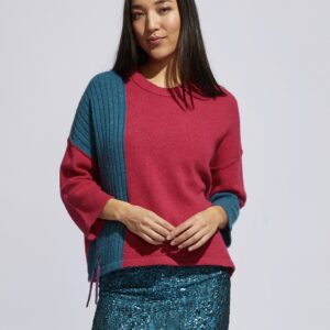 LD & Co - Lace Up Jumper in Fuchsia (LC6187) (SOLD OUT)