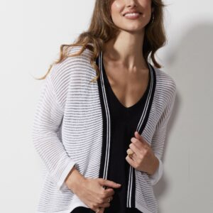 LD & Co - Ottoman Cardi in White (LC6673) ON SALE