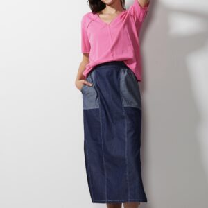 Zaket & Plover - V Neck T   ZP6646  in Hot Pink (SOLD OUT)