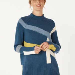 Zaket & Plover - Road Map Jumper ZP7104 in Denim