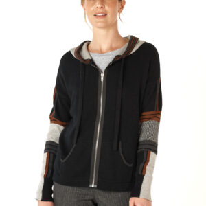 Zaket & Plover - Multi Media Hoodie ZP7143 in Black (SOLD OUT)