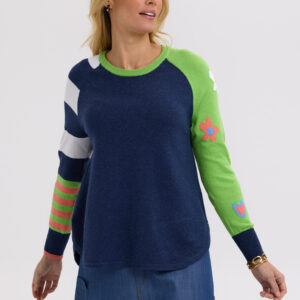 Zaket & Plover - My Happy Jumper ZP7710 in Denim (Cotton/Cashmere) (SOLD OUT)
