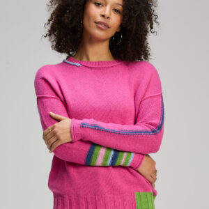 Zaket & Plover - Styled Edges Jumper in Amaranth (ZP8103)